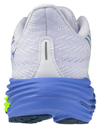 Chaussures Running Mizuno Wave Rider 29 Blanc/Bleu/Jaune Femme