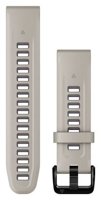 Muñequera de silicona Garmin QuickFit de 20 mm Beige arena claro Púrpura orquídea profundo