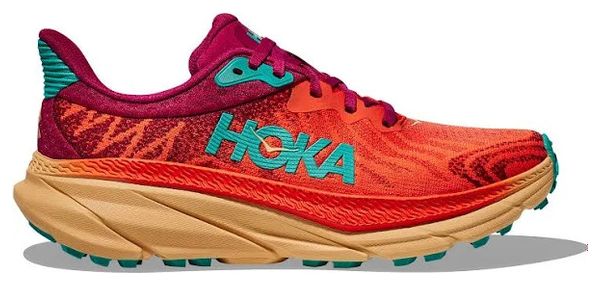 Refurbished Product - Trail Running Shoes Hoka Challenger 7 Orange Blue