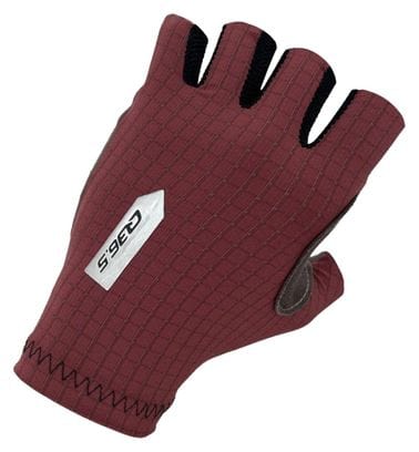 Q36.5 Pinstripe Short Gloves Brown