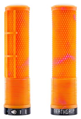Set DMR DeathGrip2 Flangeless Lock-On handvatten 135 mm oranje/bubblegumroze