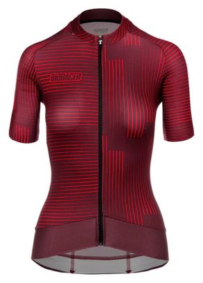 Bioracer Epic Warp Maglia manica corta con polsini Bordeaux