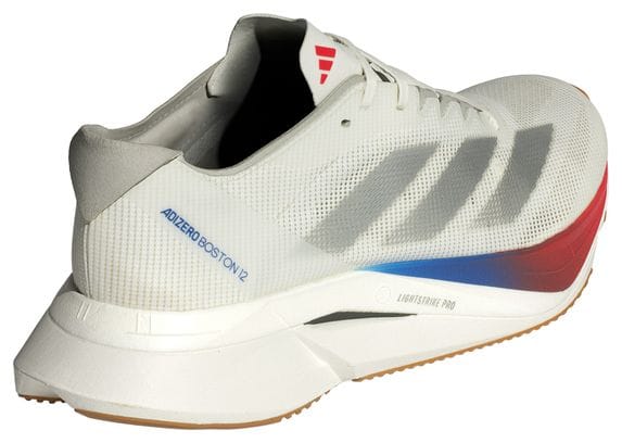 Chaussures Running adidas Adizero Boston 12 Blanc Bleu Femme