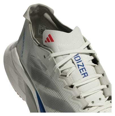 Chaussures Running adidas Adizero Boston 12 Blanc Bleu Femme