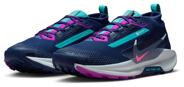 Chaussures Trail Nike Pegasus Trail 5 GTX Bleu/Rose Homme