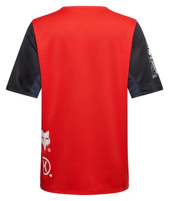 Maillot Manches Courtes Enfant Fox Defend Elevated Junior Rouge 