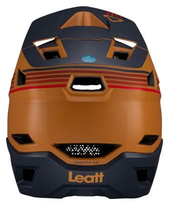 Leatt Gravity 4.0 Suede Brown/Black full face helmet