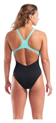 Bañador Arena Maxi Logo Negro Mujer