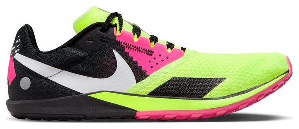 Chaussures d'Athlétisme Nike Zoom Rival Waffle 6 Noir Jaune Rose