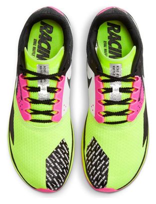Nike Zoom Rival Waffle 6 Leichtathletikschuh Schwarz Gelb Pink