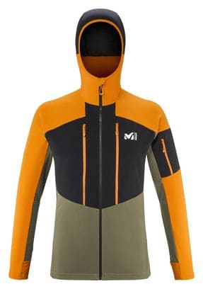 Millet Pierra Ment Hoodie Long Sleeve Jacket Green/Orange