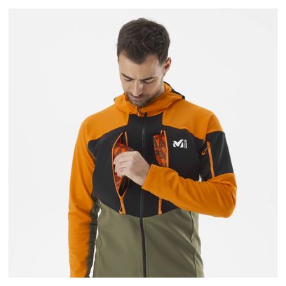Millet Pierra Ment Hoodie Long Sleeve Jacket Verde/Arancione