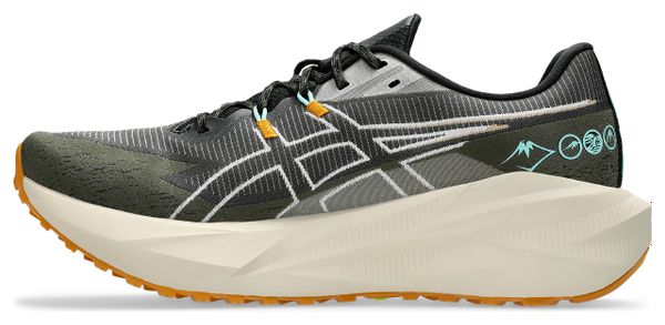 Zapatillas de running Asics Blazeblast caqui/naranja para hombre