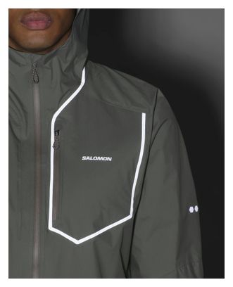 Salomon Bonatti Pro Herren-Regenjacke, grau