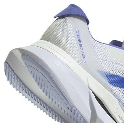 Chaussures adidas adizero Boston 12 Blanc Bleu Femme