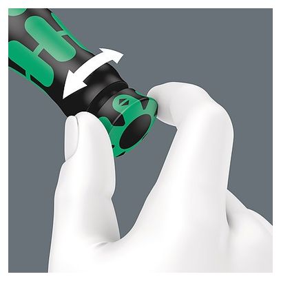 Kit Wera avec clé dynamométrique réglable à cliquet Click-torque + 16 embouts 