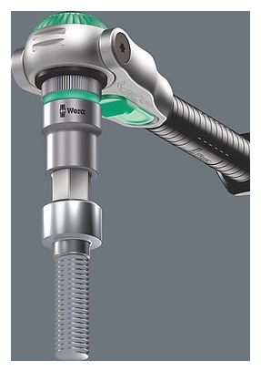 Kit Wera avec clé dynamométrique réglable à cliquet Click-torque + 16 embouts 