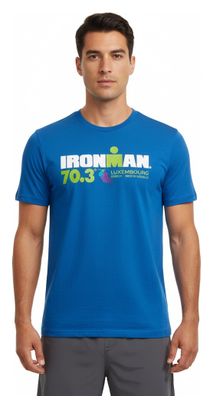 Ironman 70.3 Luxemburg Royal Blauw Heren Kort Mouw T-Shirt