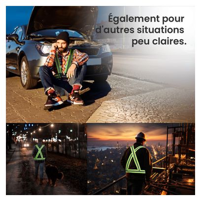 Gilet de Sécurité Réfléchissant R2B Gilet de Course Réglable