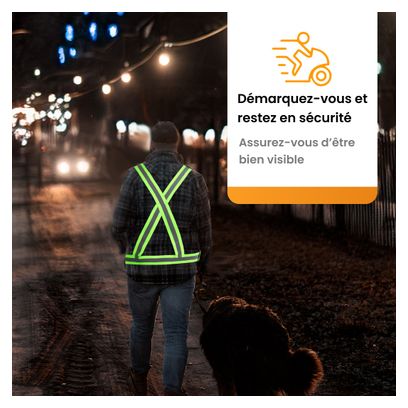 Gilet de Sécurité Réfléchissant R2B Gilet de Course Réglable
