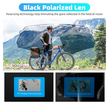 Lunettes de Soleil Polarisées avec 4 Verres Interchangeables