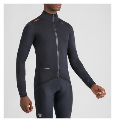 Men's Long Sleeve Jacket Sportful Fiandre Aqua Black
