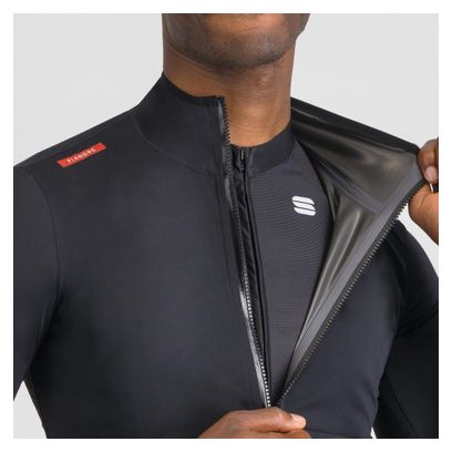 Men's Long Sleeve Jacket Sportful Fiandre Aqua Black