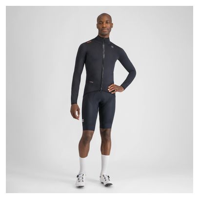 Men's Long Sleeve Jacket Sportful Fiandre Aqua Black