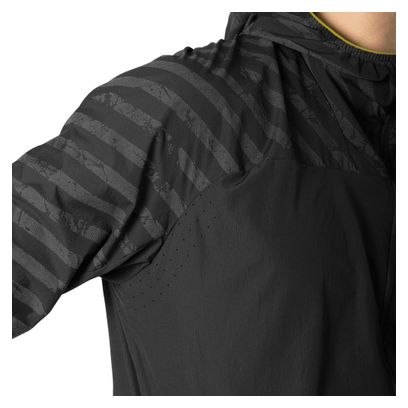 Chaqueta cortaviento Dynafit Trail Reflective Negro, Hombre