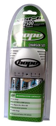 HOPE Battery Charger 4 x AA 2500mAh