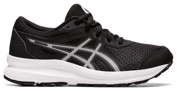 Asics Contend 8 GS Running Shoes Black White Child