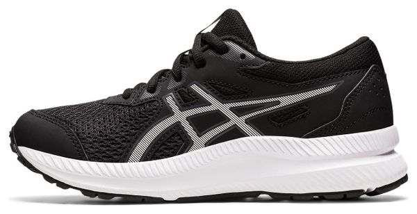 Asics Contend 8 GS Running Shoes Black White Child