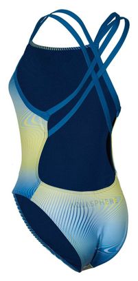 Maillot de Bain Femme 1 Pièce Aquasphere Essential Open Back Bleu