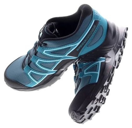 Chaussures de Trail Running Enfant Salomon Speedcross Junior Bleu Noir