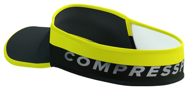 Visière Compressport Visor Ultralight Flash Noir/Jaune Fluo