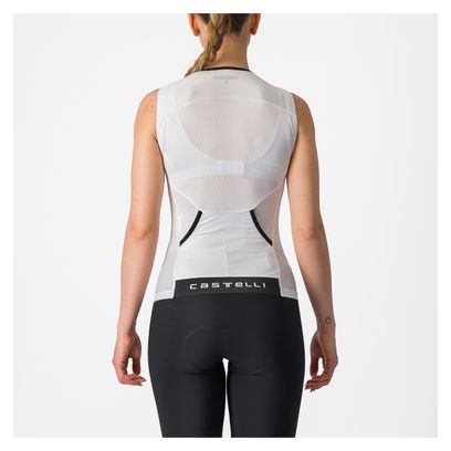 Dames Castelli Free Tri 2 witte mouwloze triatlontrui
