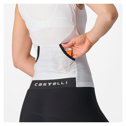 Dames Castelli Free Tri 2 witte mouwloze triatlontrui