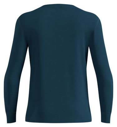 Baselayer manches longues Odlo Merino 200 Bleu foncé Homme