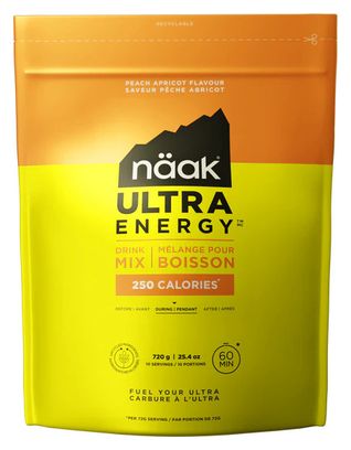 Näak Ultra Energy Drink Peach/Apricot - 720g