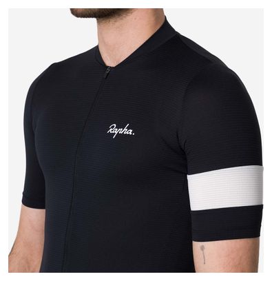 Maglia a maniche corte Rapha Core Lightweight Nero/Bianco Uomo