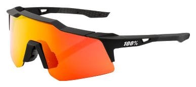 Gafas 100% Speedcraft XS | Soft Tact Black | Hiper Red Multicapa