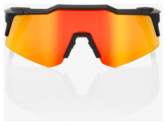 100% Speedcraft XS Brille | Soft Tact Schwarz | Hiper Red Multilayer