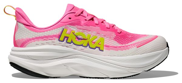 Hoka Skyflow hardloopschoenen roze/geel dames