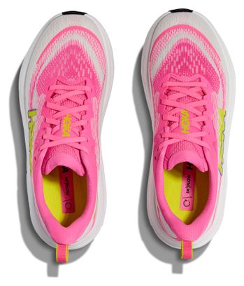 Hoka Skyflow hardloopschoenen roze/geel dames