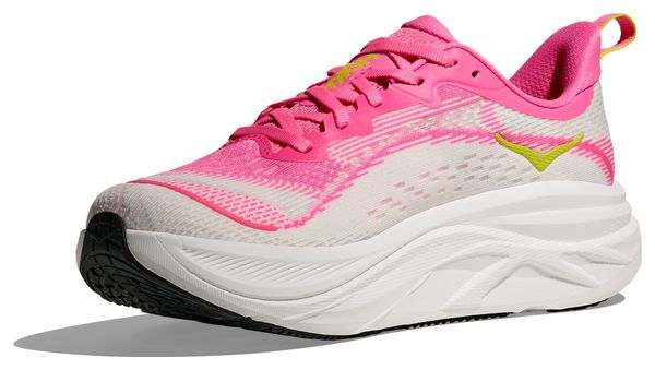Hoka Skyflow hardloopschoenen roze/geel dames