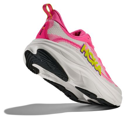 Hoka Skyflow hardloopschoenen roze/geel dames