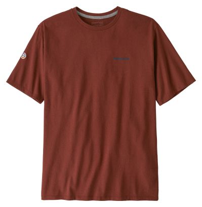 Camiseta Patagonia Fitz Roy Icon Responsibili-Tee roja para hombre