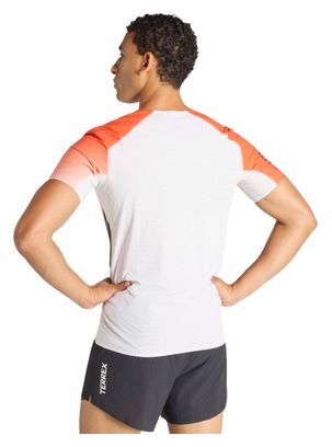 Camiseta de manga corta adidas Terrex Xperior Pro naranja/blanca para hombre