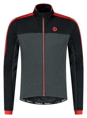 Veste Velo Hiver Rogelli Freeze - Homme - Gris/Noir/Rouge