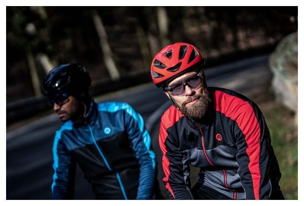 Veste Velo Hiver Rogelli Freeze Homme Gris/Noir/Rouge